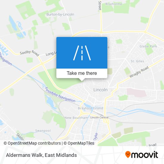 Aldermans Walk map