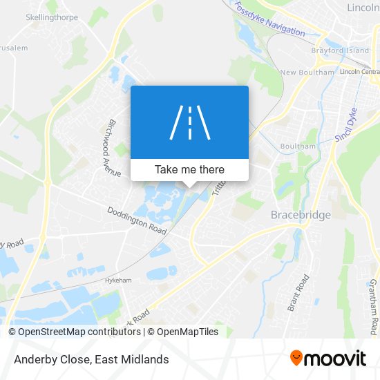 Anderby Close map