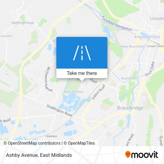 Ashby Avenue map