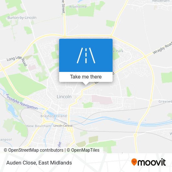 Auden Close map