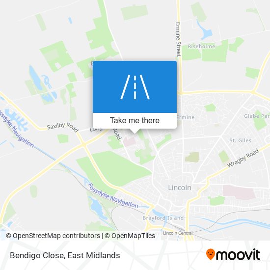 Bendigo Close map