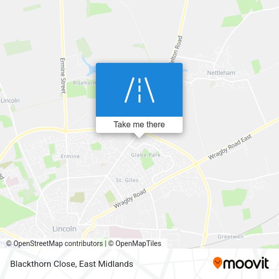 Blackthorn Close map