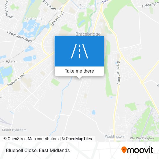 Bluebell Close map