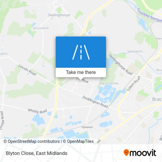 Blyton Close map