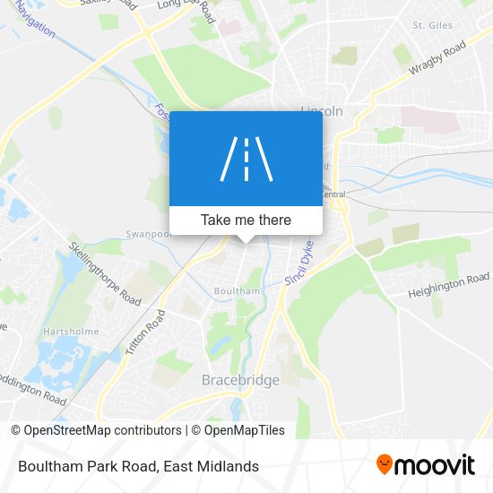 Boultham Park Road map