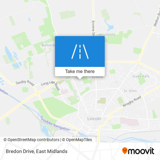 Bredon Drive map