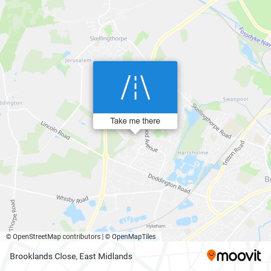 Brooklands Close map