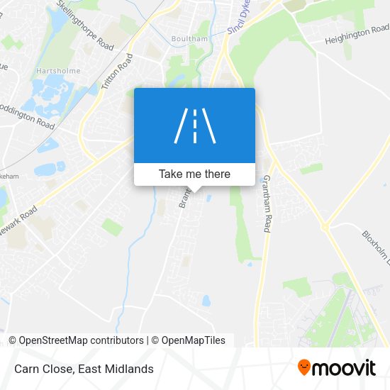Carn Close map