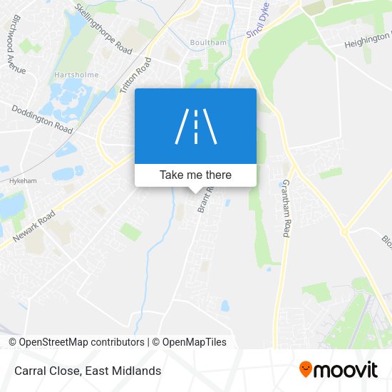 Carral Close map