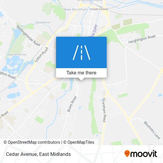 Cedar Avenue map