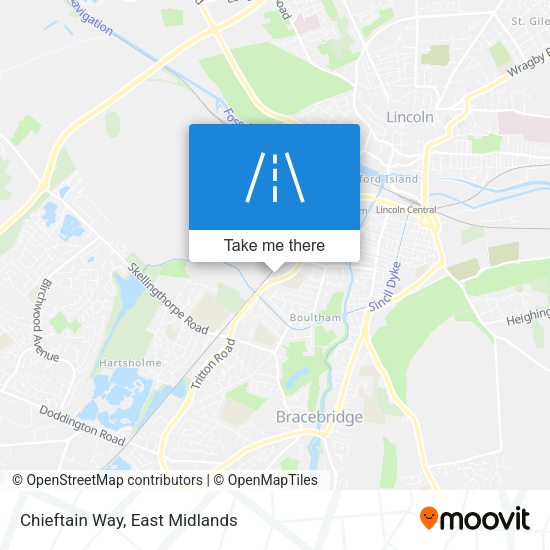 Chieftain Way map