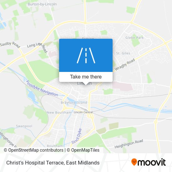 Christ's Hospital Terrace map