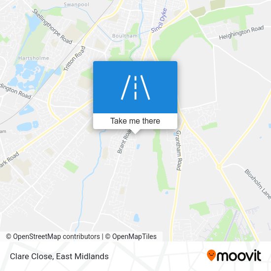 Clare Close map