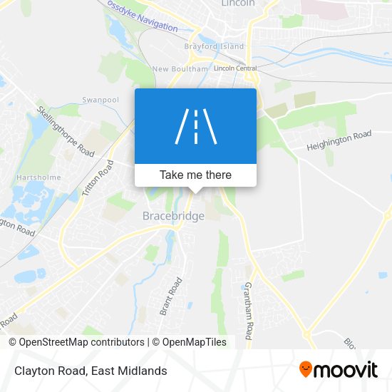 Clayton Road map