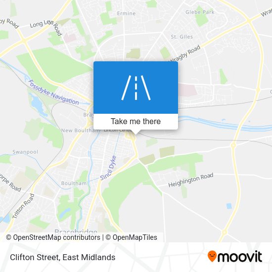 Clifton Street map