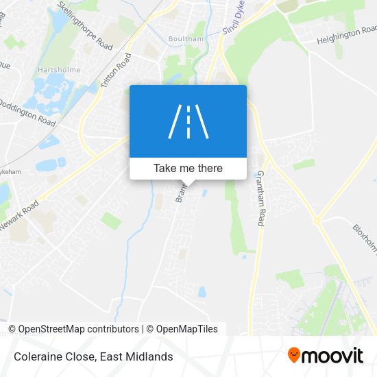 Coleraine Close map