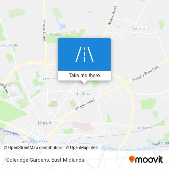 Coleridge Gardens map