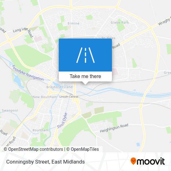 Conningsby Street map