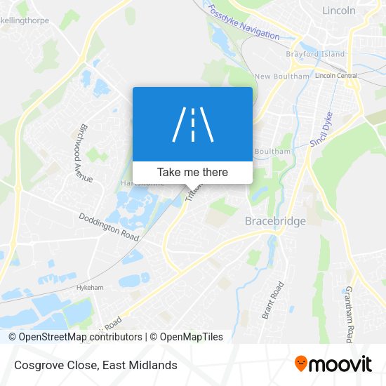 Cosgrove Close map