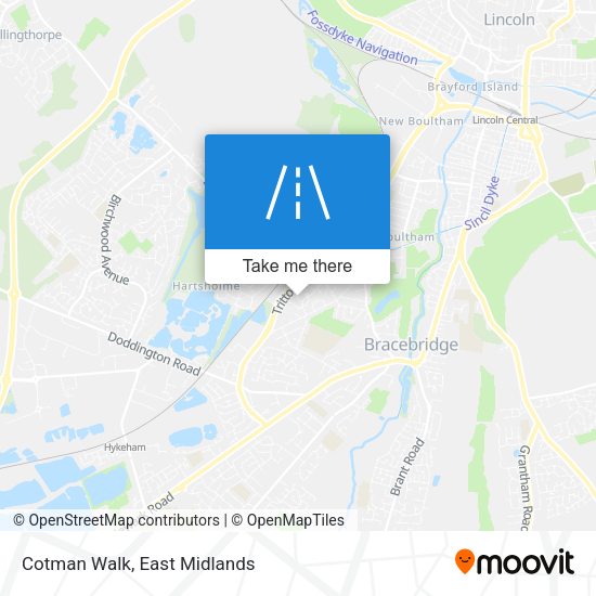 Cotman Walk map