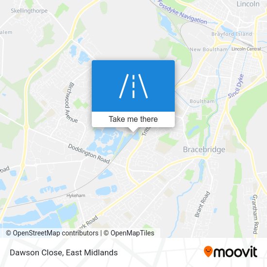 Dawson Close map