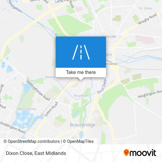 Dixon Close map