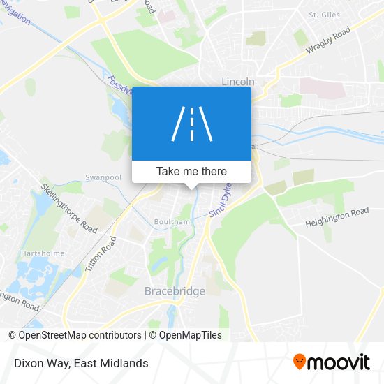 Dixon Way map
