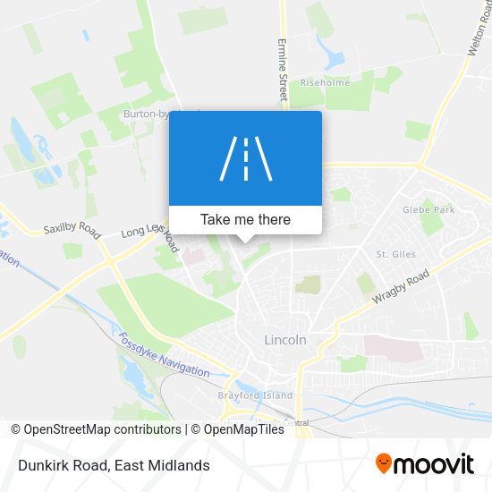 Dunkirk Road map