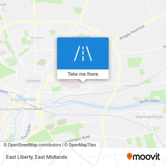 East Liberty map