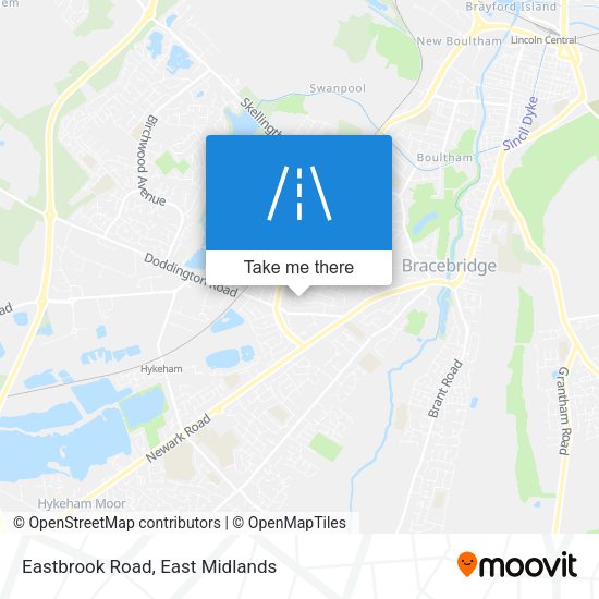 Eastbrook Road map