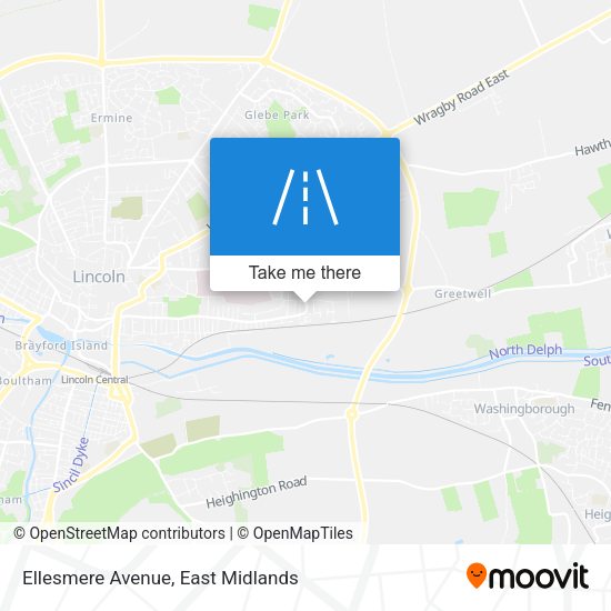 Ellesmere Avenue map