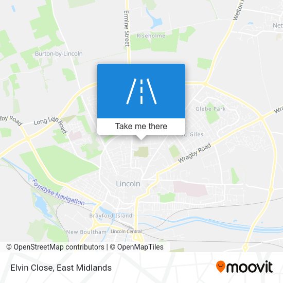 Elvin Close map