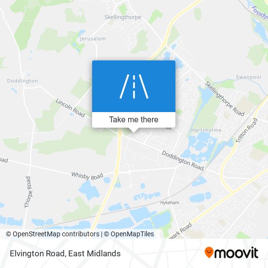 Elvington Road map