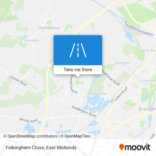 Folkingham Close map