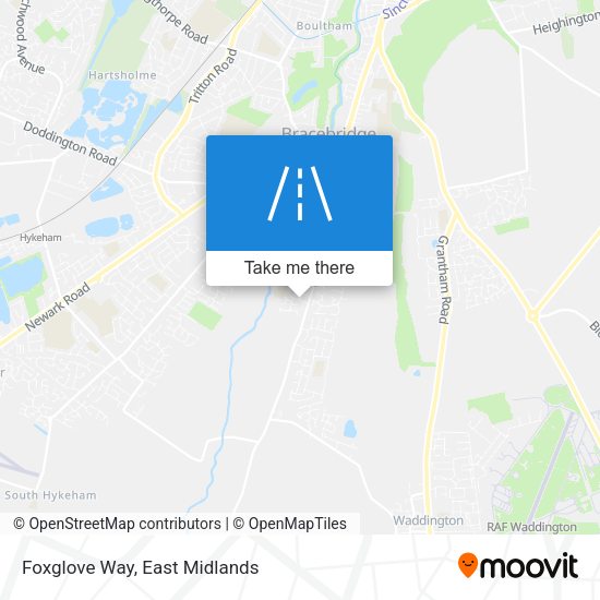 Foxglove Way map