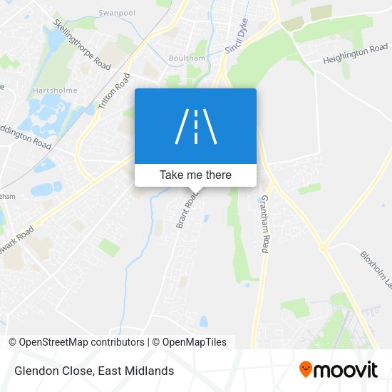Glendon Close map