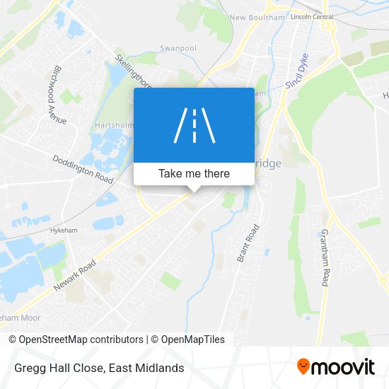 Gregg Hall Close map