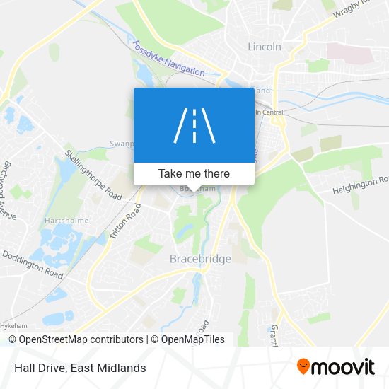Hall Drive map