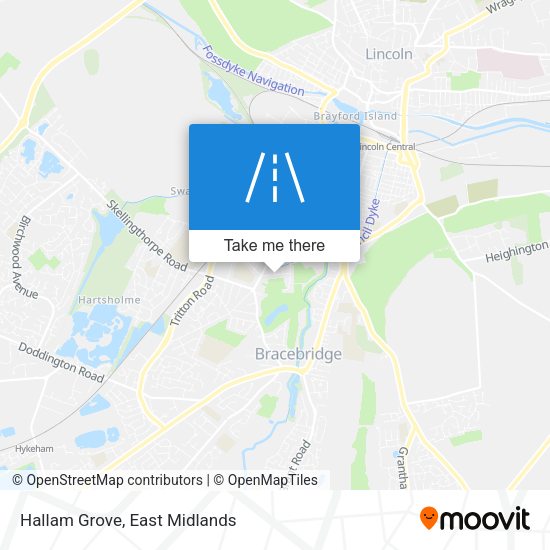 Hallam Grove map