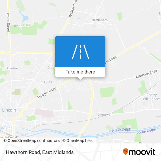 Hawthorn Road map