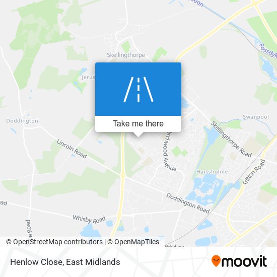 Henlow Close map