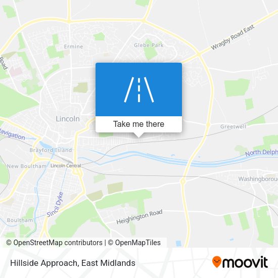 Hillside Approach map