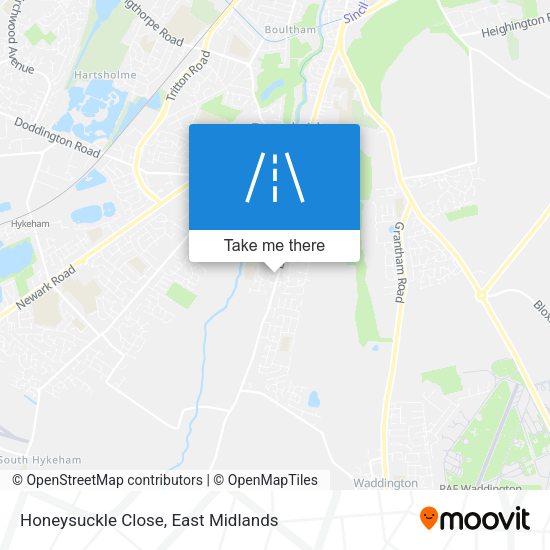 Honeysuckle Close map