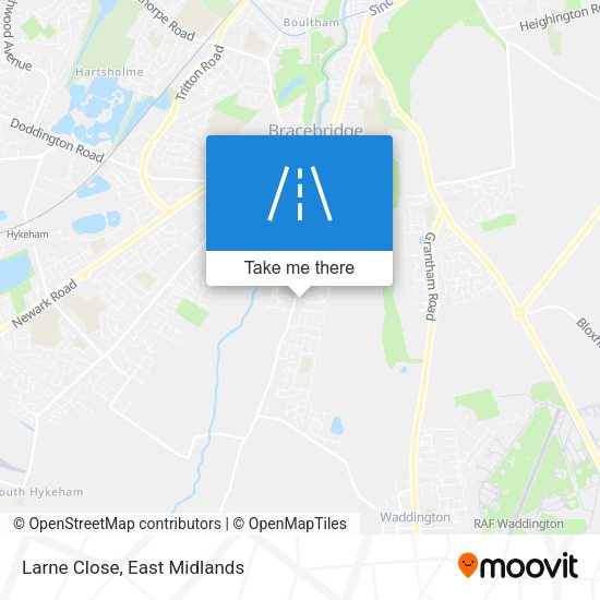 Larne Close map