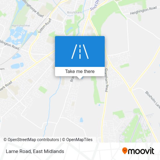 Larne Road map