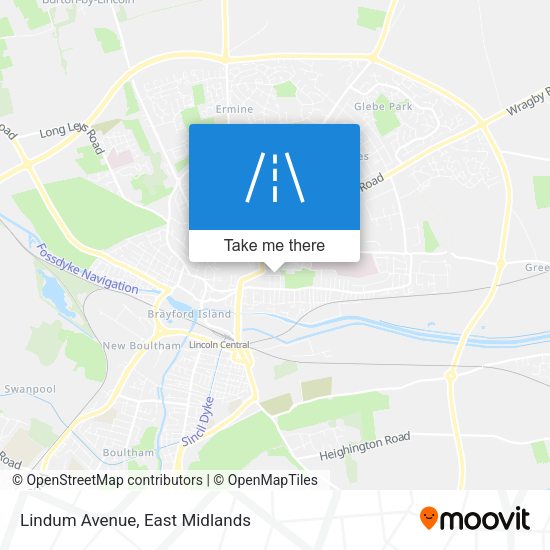 Lindum Avenue map