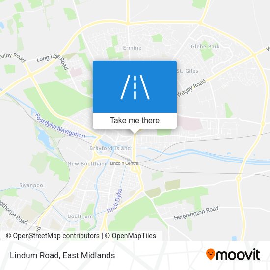 Lindum Road map