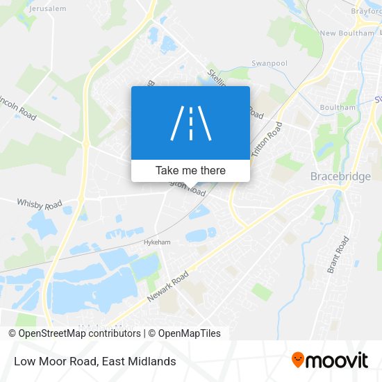 Low Moor Road map