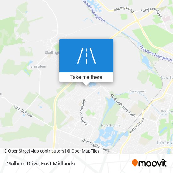 Malham Drive map