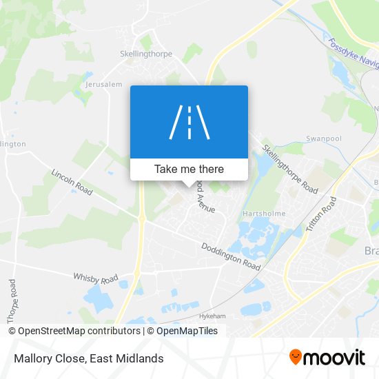 Mallory Close map